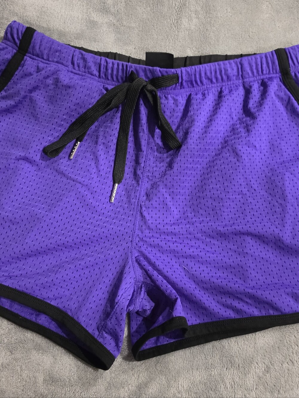 Breedwell Mesh Drawstring Shorts with Black Trim